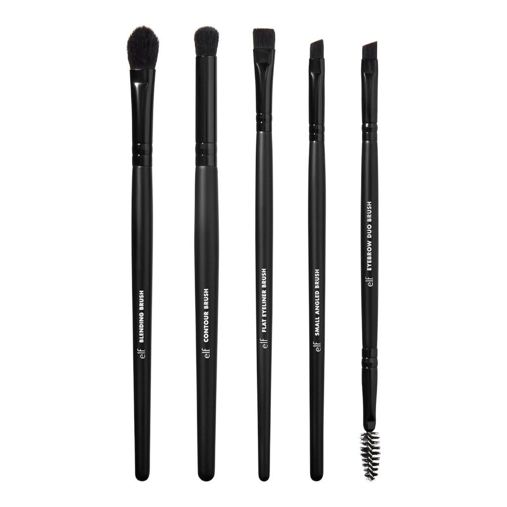 e.l.f. Cosmetics Ultimate Eyes 5 Piece cruelty-free vegan makeup brush set budget friendly