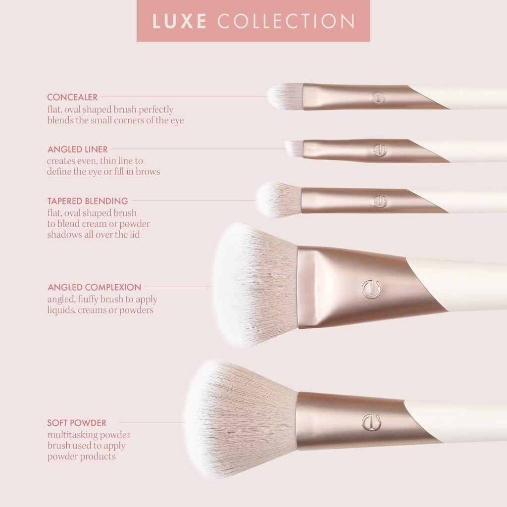 EcoTools Luxe Natural Elegance cruelty-free bamboo makeup brush set professional